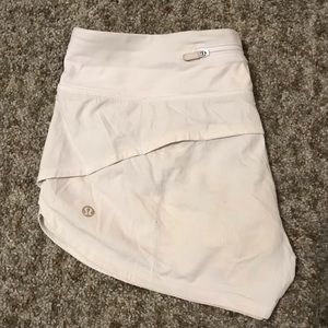 White Lululemon Shorts size 6